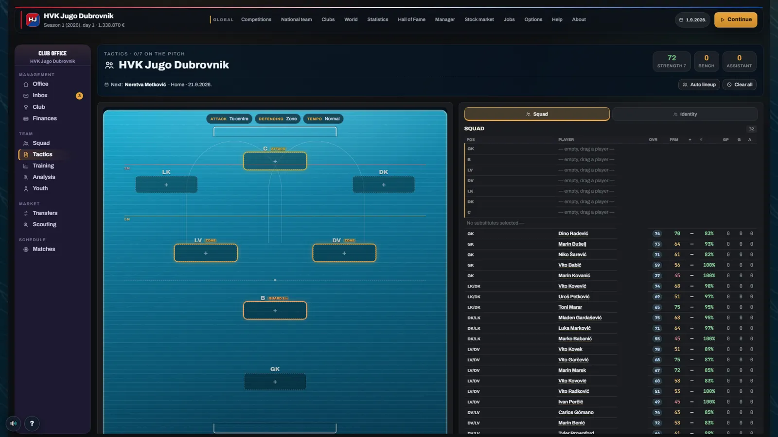 Tactics board